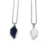 Monochrome Couple Heart Pendant